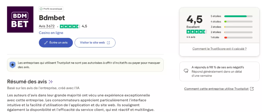 bdmbet-avis-trustpilot